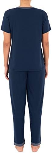 Женска тениска и панталони Fruit of the Стан с къс ръкав, Пижамный комплект от 2 теми за сън