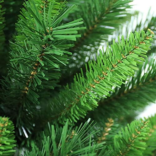 ZPEE Зелена Изкуствена Коледна елха Без светлина, Материал PVC Навесная Борова коледно дърво с метална стойка Лесно се монтира Коледна
