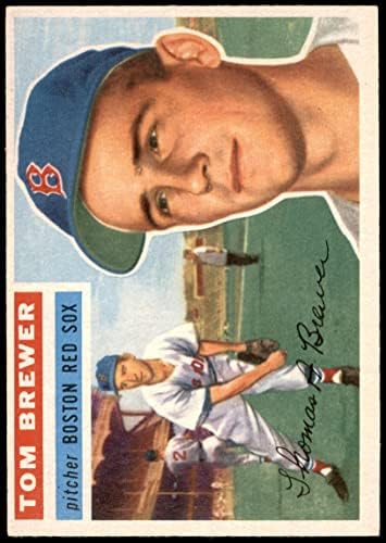 1956 Topps 34 Това Брюър Бостън Ред Сокс (Бейзболна картичка) EX/MT Red Sox